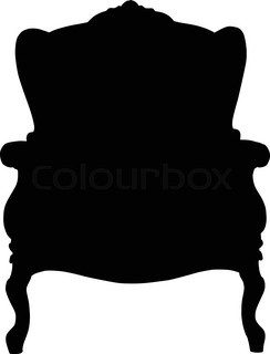 244x320 Chair And Table Silhouette Vector Stock Vector Colourbox