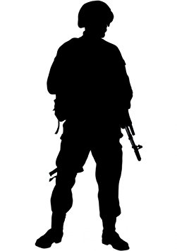 Army Man Silhouette at GetDrawings | Free download