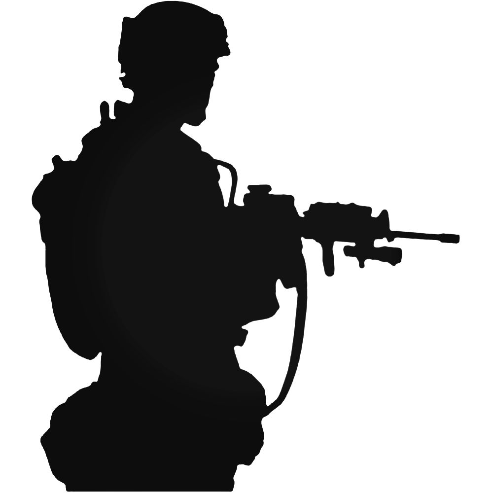 1000x1000 Guy Silhouette Decal Sticker