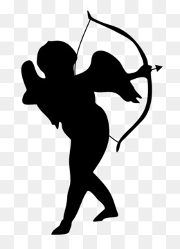260x360 Free Download Silhouette Cupid Heart Clip Art