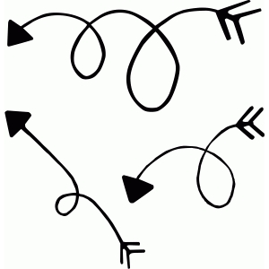 300x300 Free Arrow Silhouette Clipart