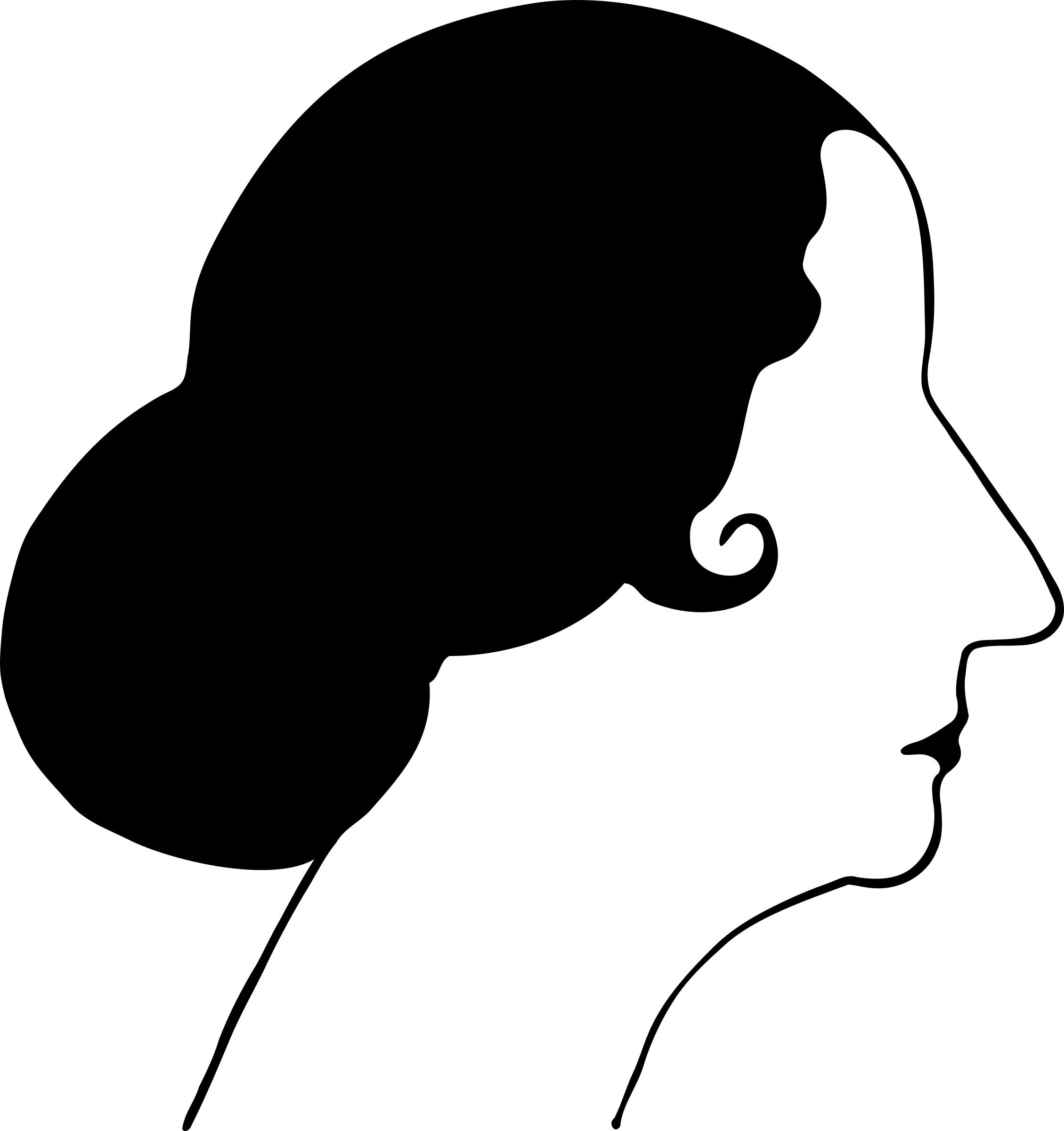 2259x2400 Woman Silhouette 19 Icons Png