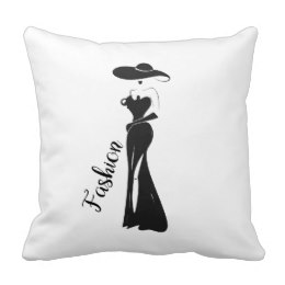 260x260 Custom Deco Lady Throw Cushions Zazzle.co.uk