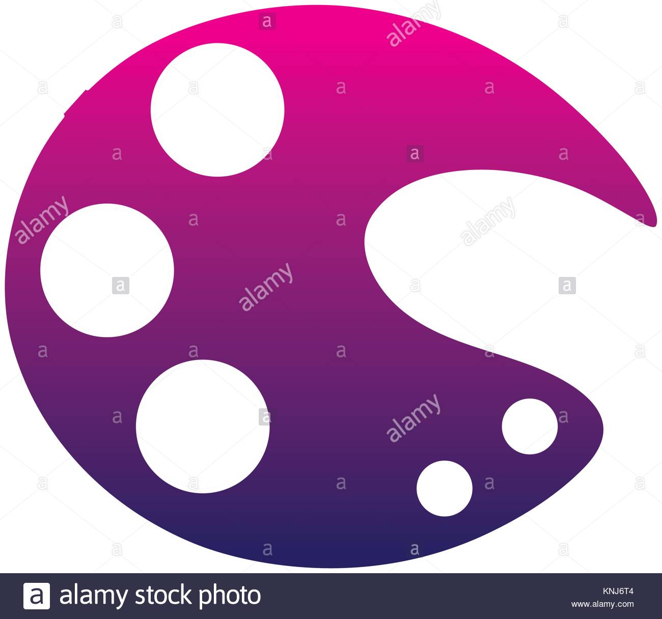 1300x1216 Silhouette Art Palette Tool To Paint And Drawing Stock Vector Art