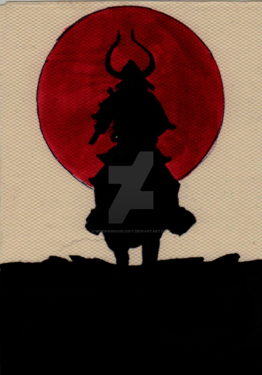 900x1290 Red Samurai By Mischamoonlight
