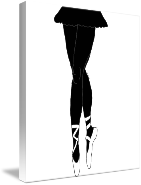 497x650 Ballerina Legs Silhouette By Kate Farrant