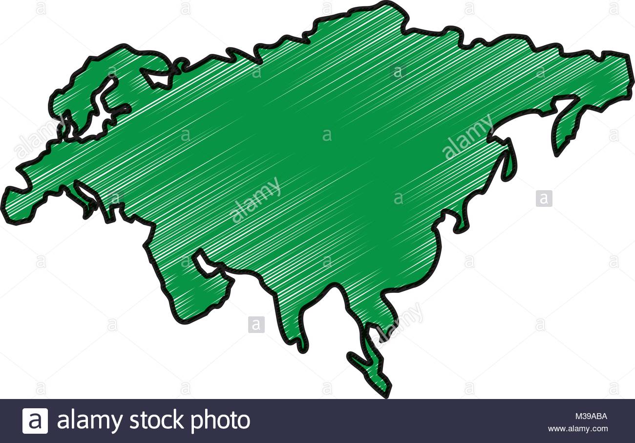 1300x906 Map Of Asia Continent Territory Silhouette Stock Vector Art