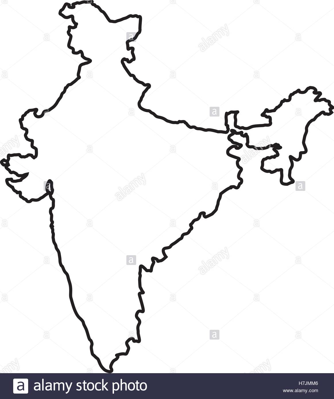 1163x1390 Silhouette Of Republic Of India Country Map Icon Over White Stock
