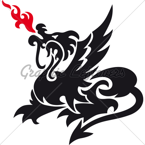 500x500 Chinese Dragon Gl Stock Images