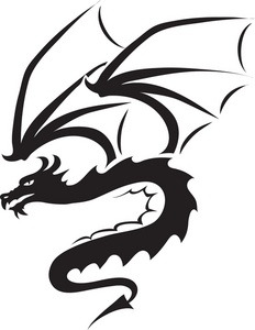 232x300 Flying Dragon Silhouette Clipart Panda