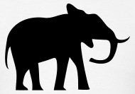 190x133 Elephant Silhouette T Shirt Spreadshirt