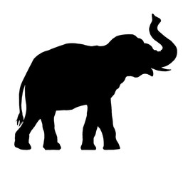 Asian Elephant Silhouette at GetDrawings | Free download