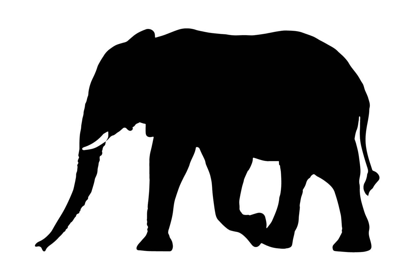 Download Asian Elephant Silhouette at GetDrawings.com | Free for ...