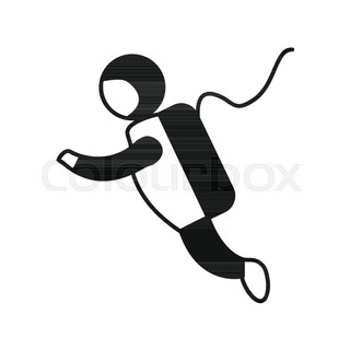 320x320 Astronaut Helmet Icon In Line Style. Space Illustration