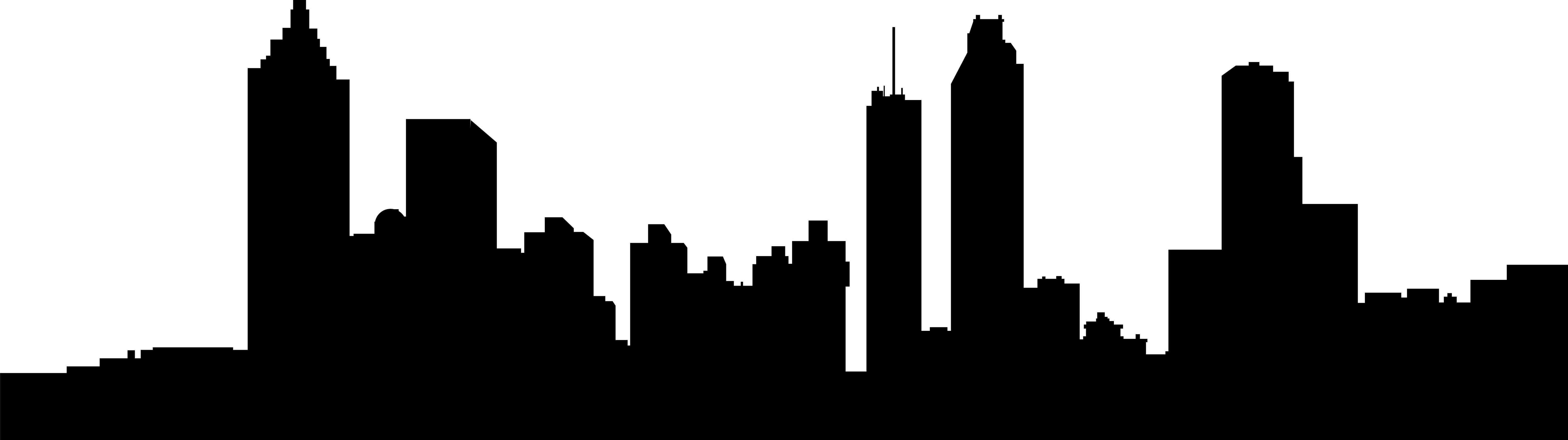 6367x1786 Atlanta Skyline Vector Image Group