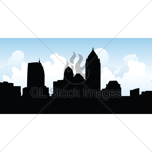 500x500 Atlanta Skyline Gl Stock Images
