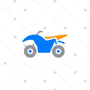 300x300 Photostock Vector Quad Bike Illustration On Abstract Colorful