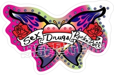 223x146 Shaka Hawaiian Islands Silhouette 3 Decal Sticker