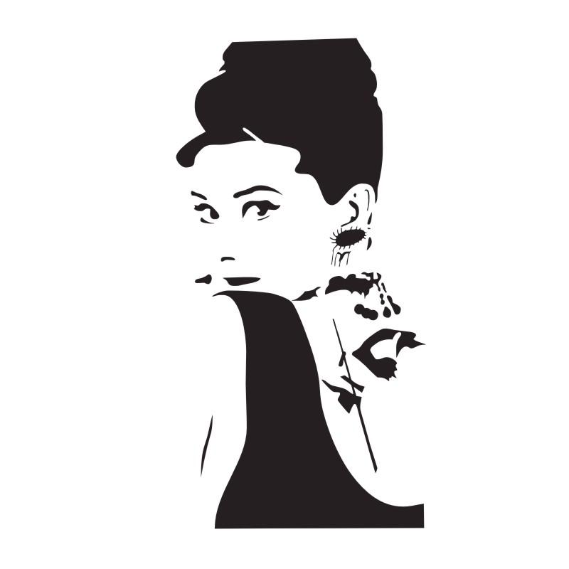 Audrey Hepburn Silhouette Images at GetDrawings | Free download
