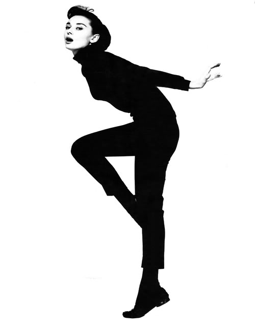 500x646 Funny Face Images Audrey Hepburn In Black Wallpaper And Background