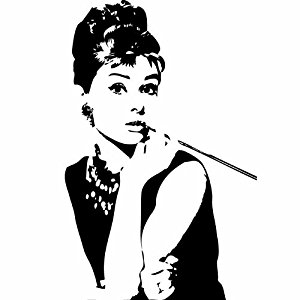 Audrey Hepburn Silhouette Images at GetDrawings | Free download