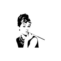 236x236 Audrey Hepburn Silhouette
