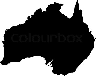 320x253 Australia Map Island Silhouette. Good Use For Symbol, Web Icon