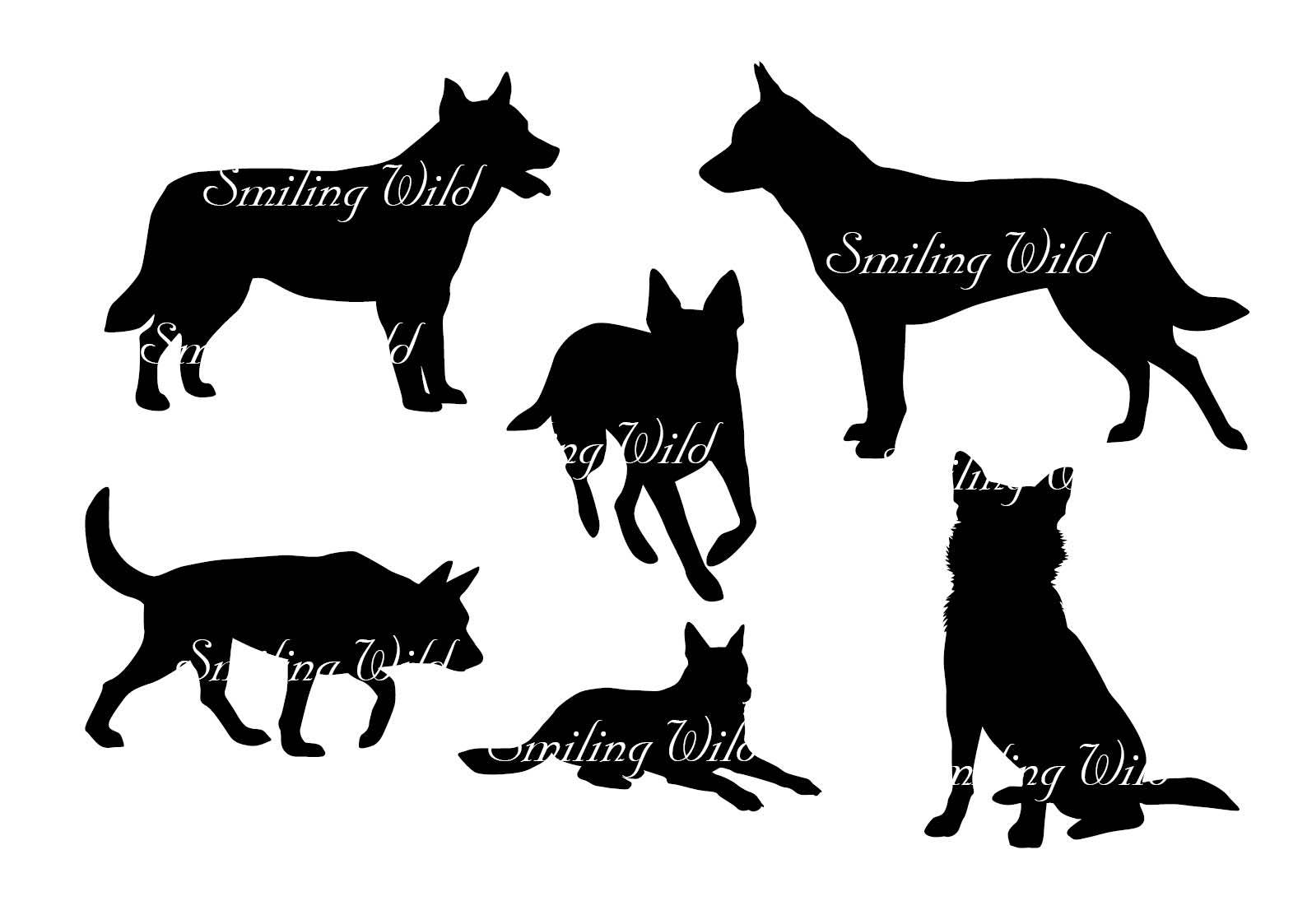 1588x1123 Australian Cattle Dog Svg Silhouette Clipart Cutout Australian