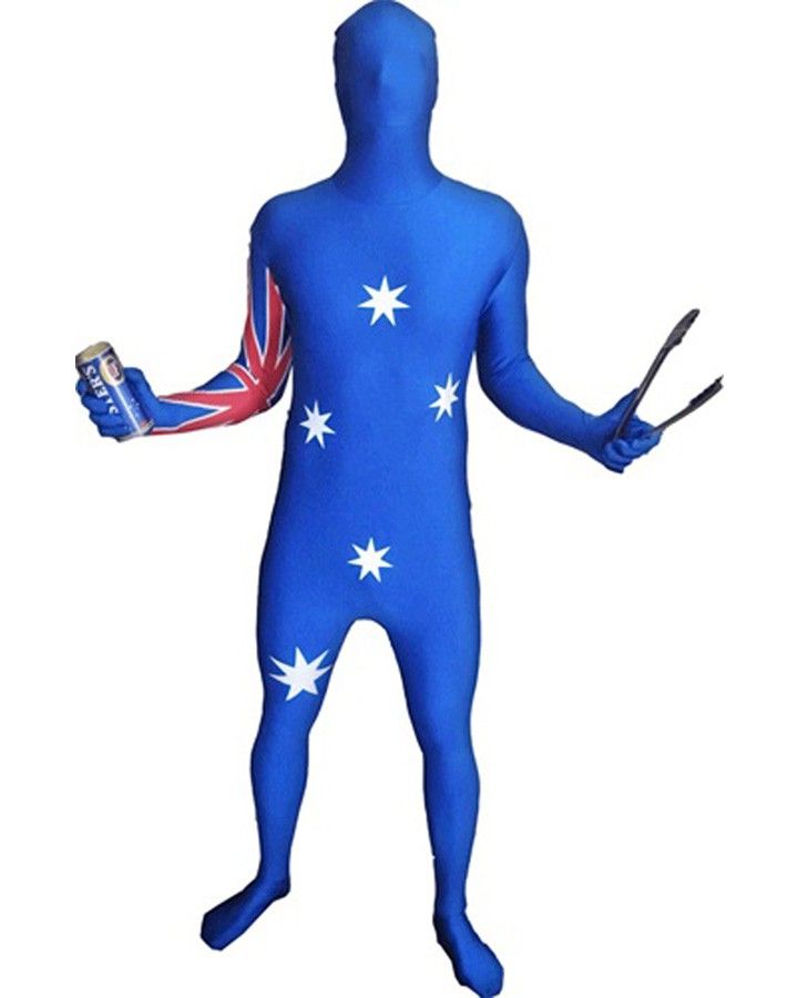 720x900 Australian Flag Adult Morphsuit Summer Sports Events