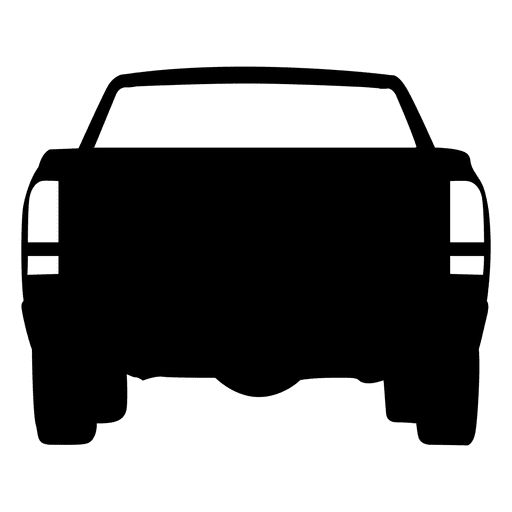 512x512 Pickup Rear View Silhouette