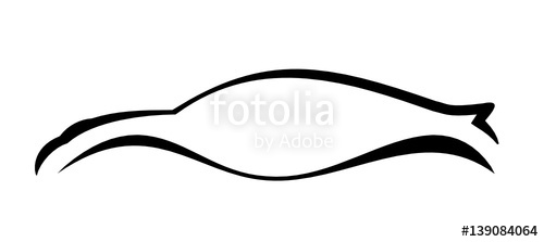 500x223 Silhouette Auto Stock Image And Royalty Free Vector Files