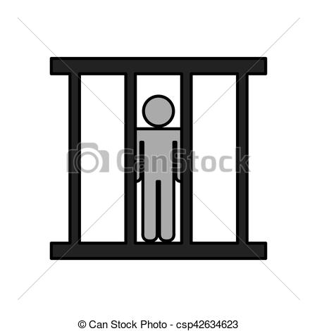 450x470 Prisoner Avatar Silhouette Icon Vector Illustration Design Vector