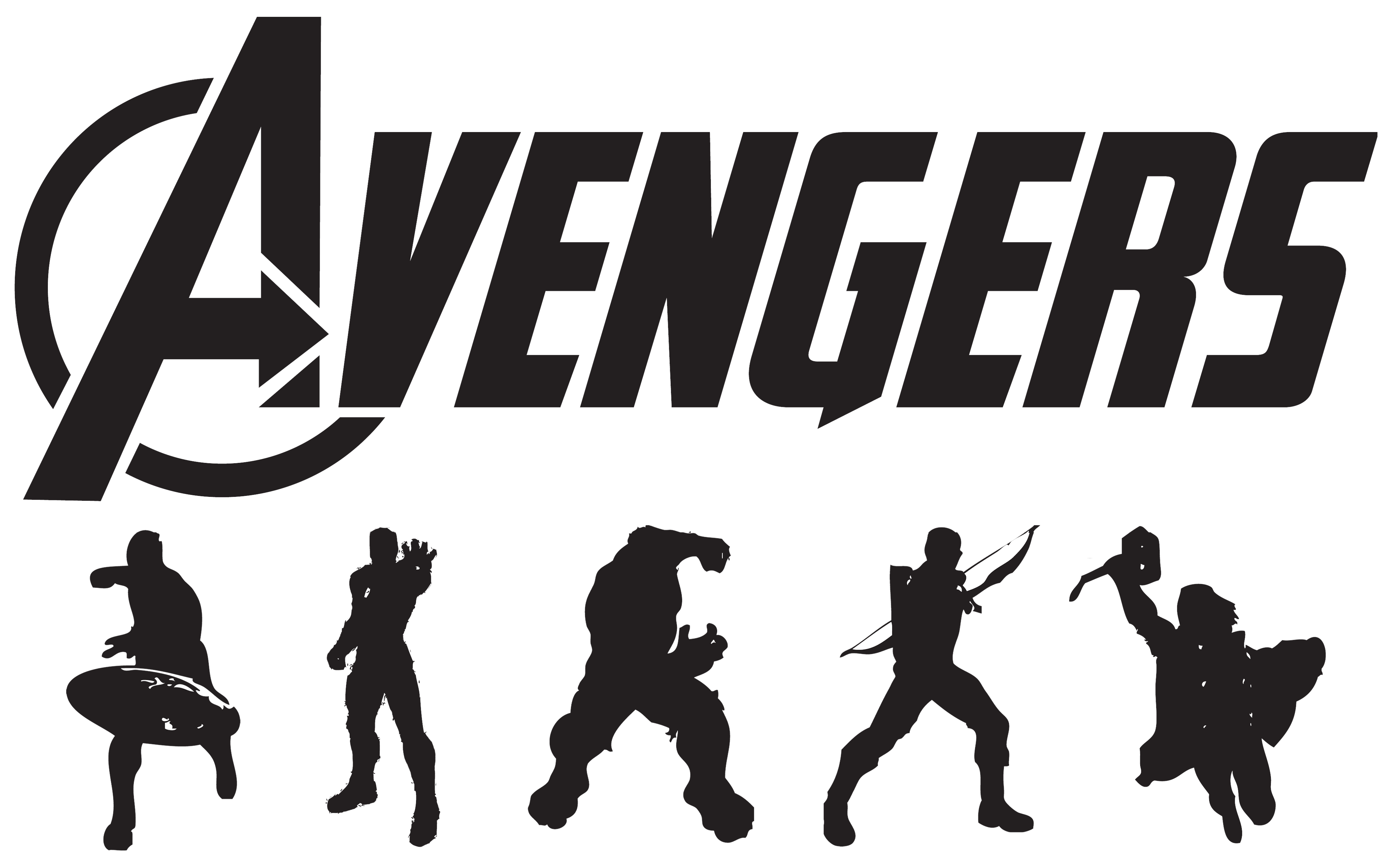 4240x2626 Submitted By Modsoft Avengers Art Silhouettes