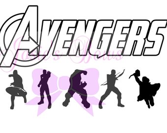 340x270 Avengers Silhouette Etsy