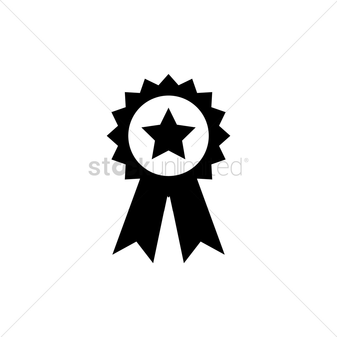 1300x1300 Award Ribbon Vector Image