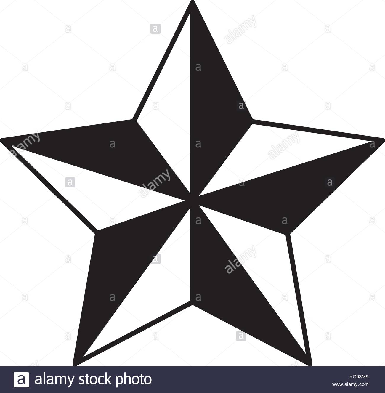 1300x1327 Star Award Flat Icon Black Silhouette Stock Vector Art