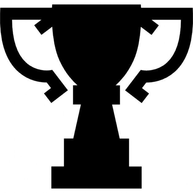 626x626 Award Trophy Cup Silhouette Of Big Size Icons Free Download