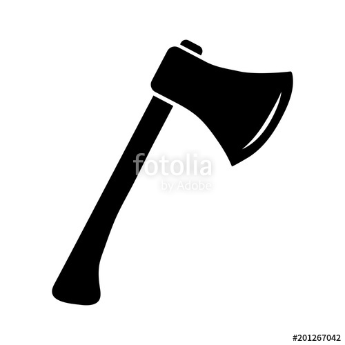 Axe Silhouette at GetDrawings | Free download