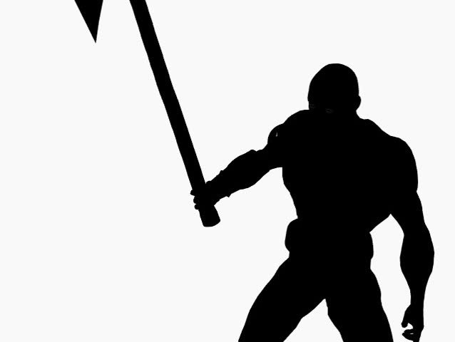 638x480 Silhouette Of A Man With Axe Stock Footage Video 35539 Shutterstock