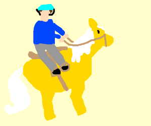 300x250 Ferret Riding An Axolotl