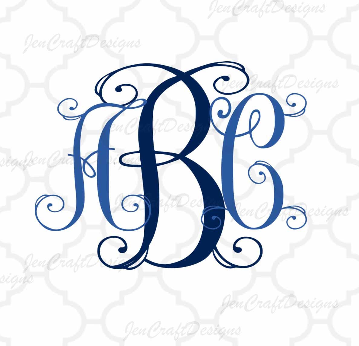 1187x1146 Fancy Vine Interlocking Monogram Alphabet Svg Upper Amp Lower