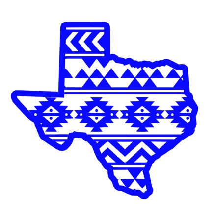 438x429 Aztec Texas Vinyl Decal By Southsouldesigns On Etsy Silhouette