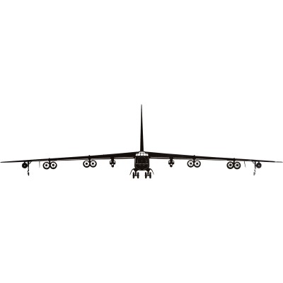400x400 B52 Stratofortress Silhouette Aircraft Metal Sign Aviation Signs