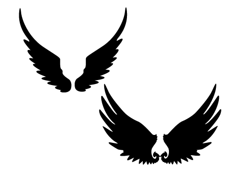 Download Angel Wings Silhouette at GetDrawings.com | Free for personal use Angel Wings Silhouette of your ...