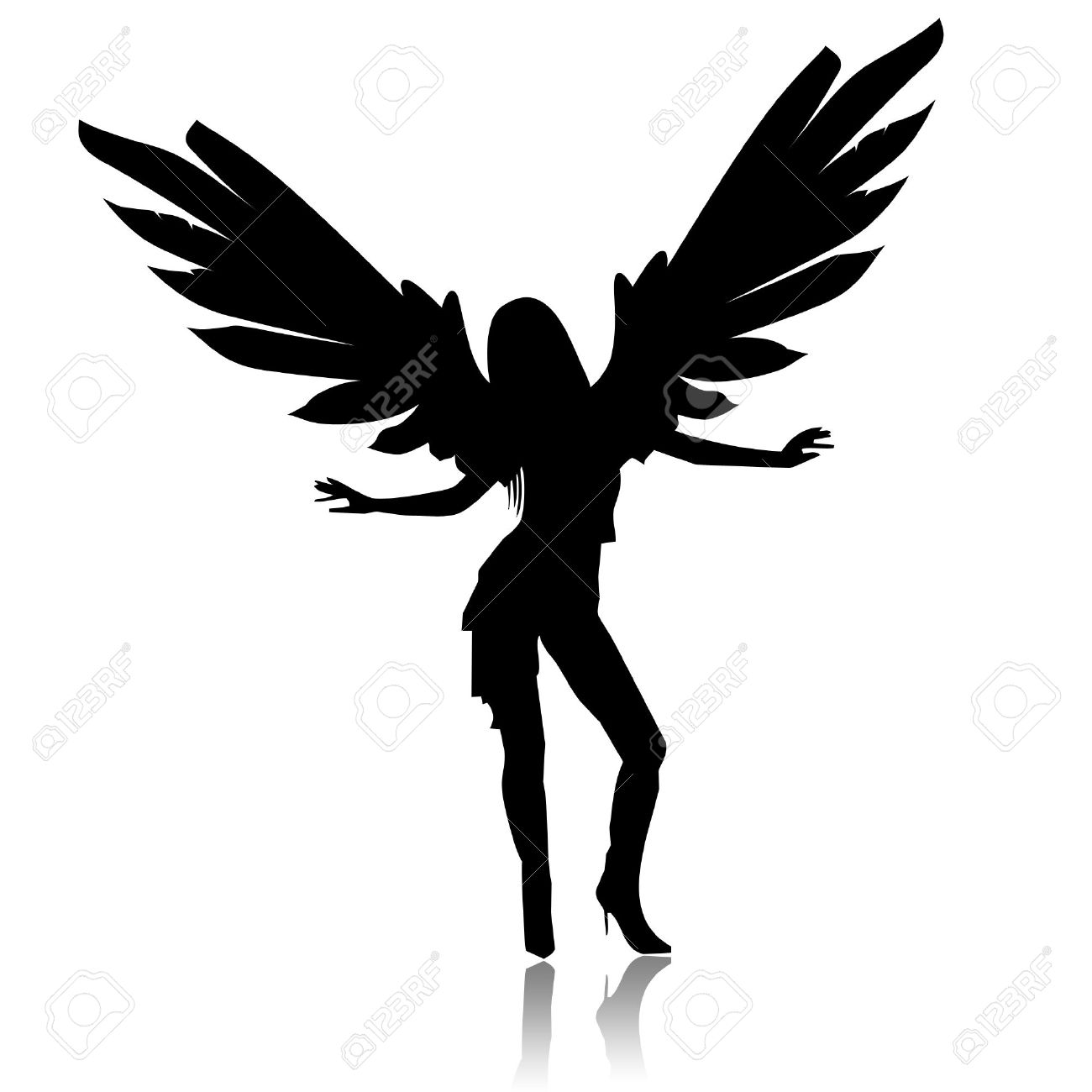 1300x1300 Angel Black And White Gallery Images)