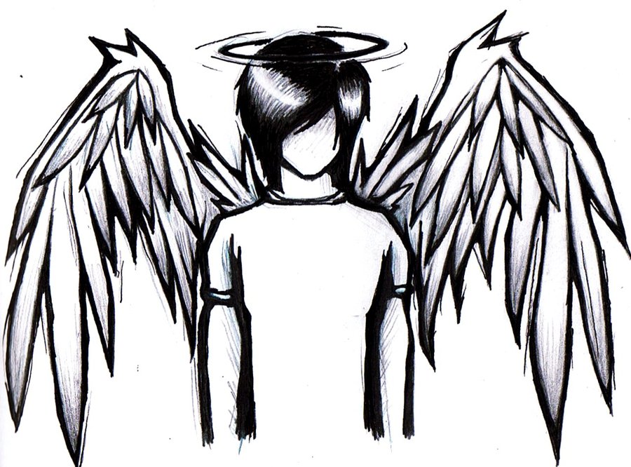 900x666 Wings Clipart Emo