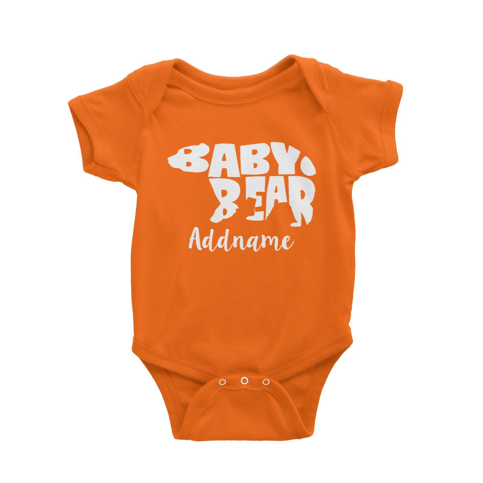 1600x1600 Baby Bear Silhouette Addname Baby Romper Matching Family