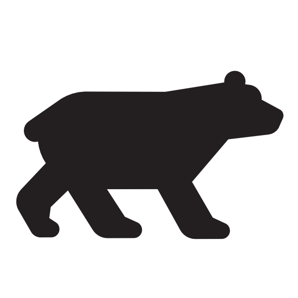 600x600 Bear Black Clip Art