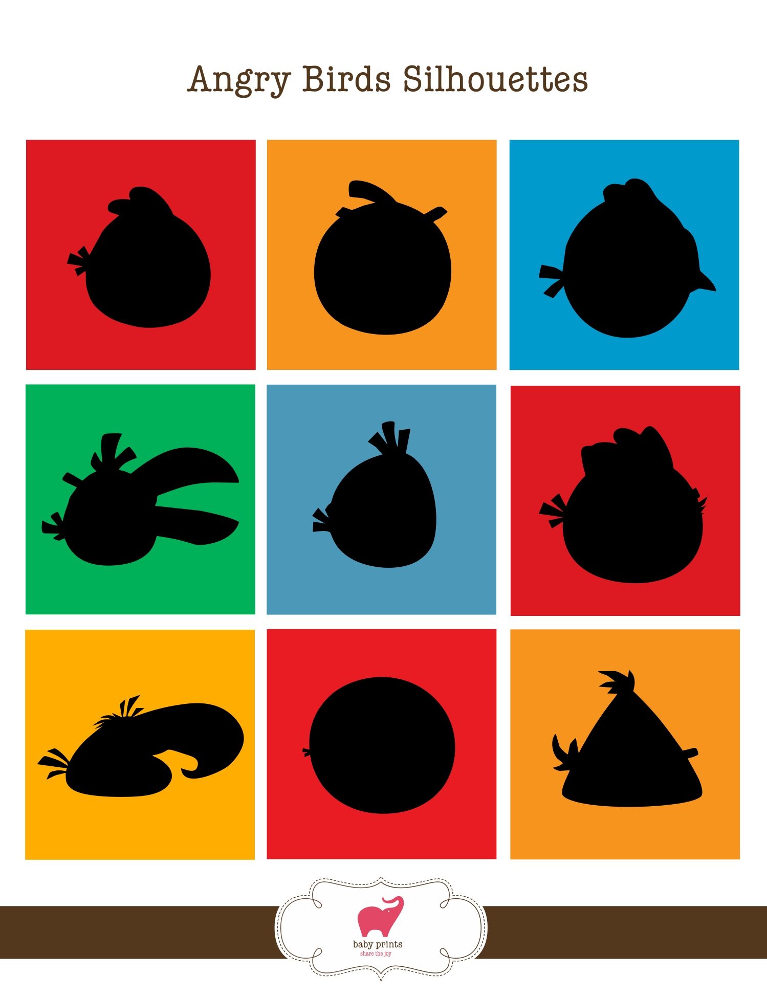 Baby Bird Silhouette