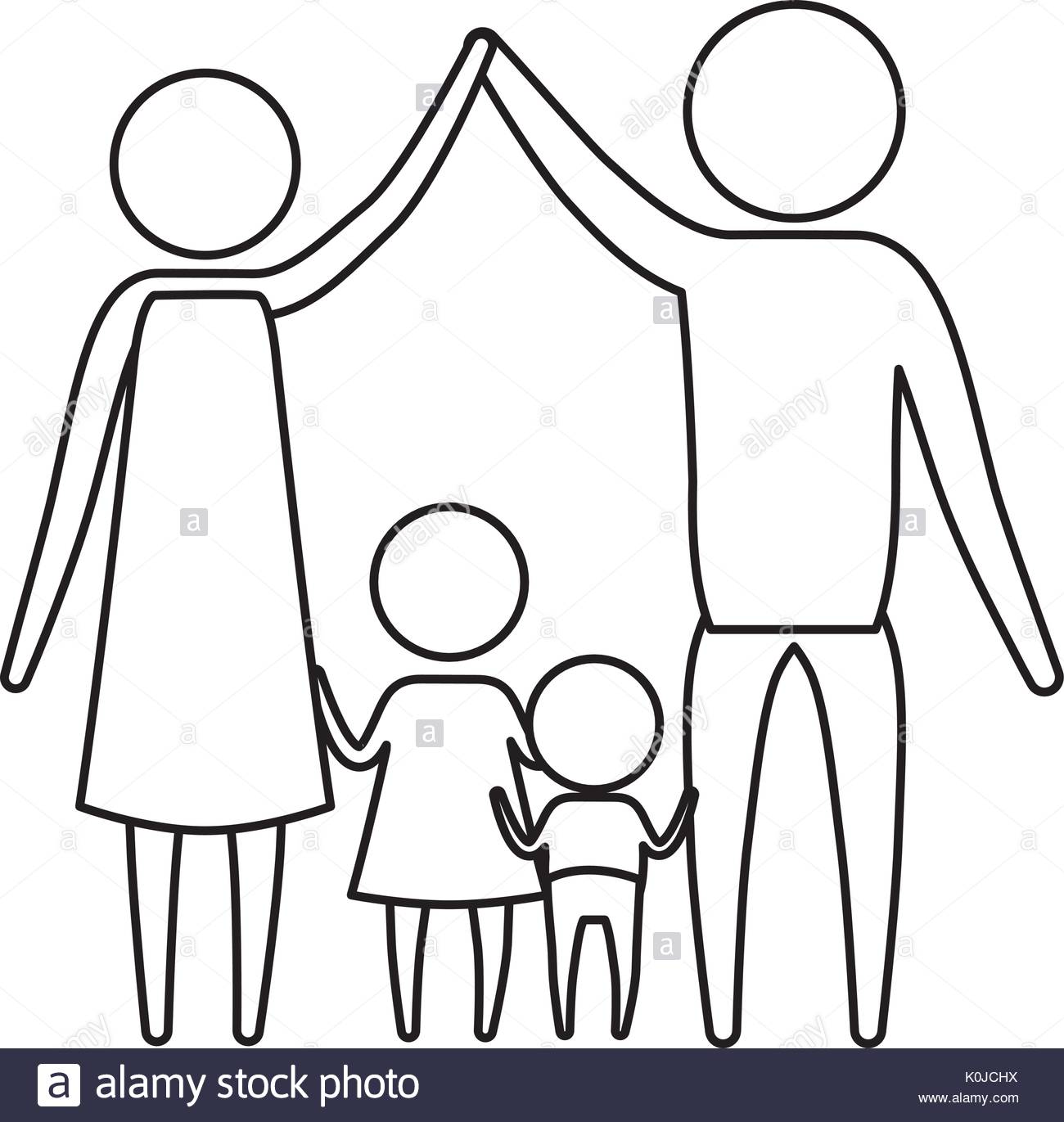 1300x1371 Sketch Silhouette Of Pictogram Parents Holding Hands Up And Baby